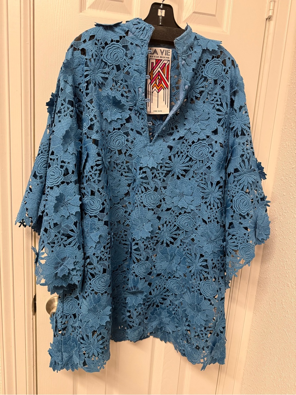La Vie style house Blue Floral 3D Tunic